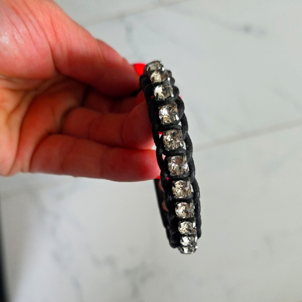 swarovski Elegant Black and Crysrtal Bracelet